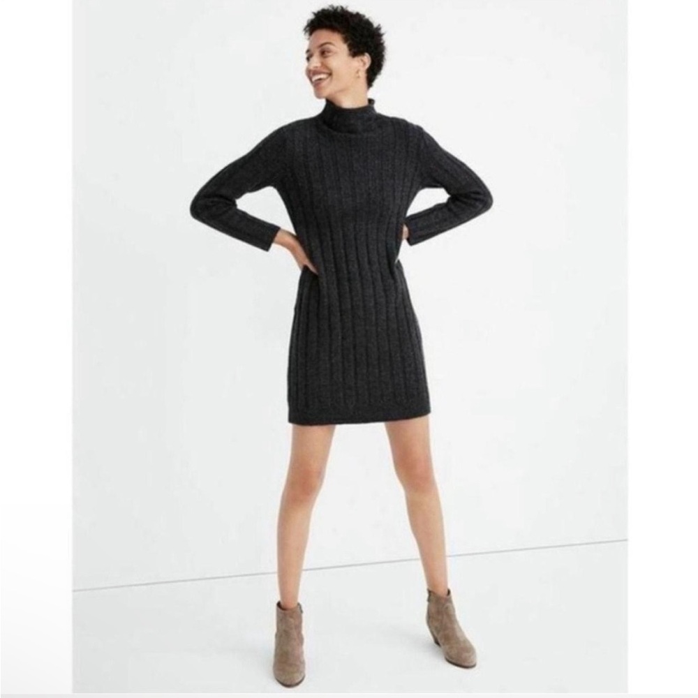 Madewell mock neck sweater dress
